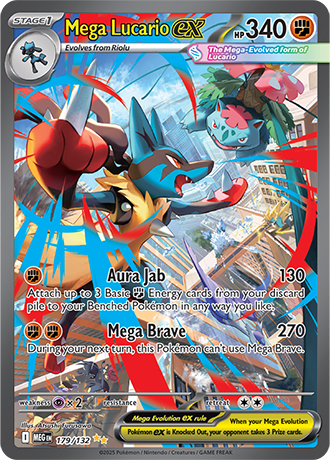 Mega Evolution - 179/132 - Mega Lucario ex