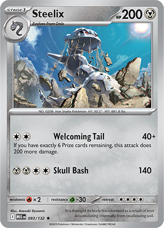 Mega Evolution - 093/132 - Steelix - Holo