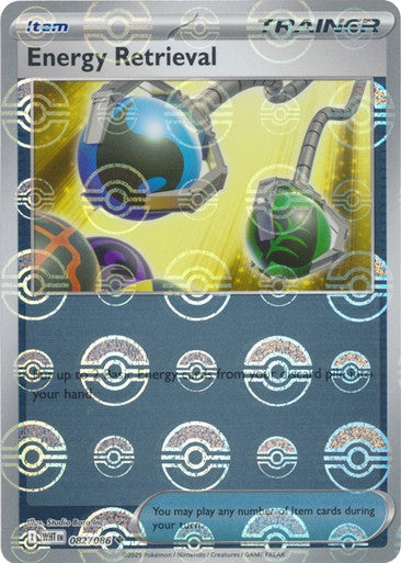 White Flare - 082/086 - Energy Retrieval - Poké Ball Reverse Holo