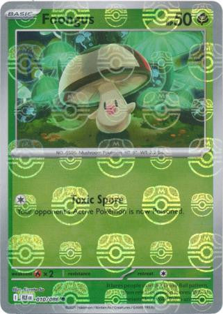 Black Bolt - 010/086 - Foongus - Master Ball Reverse Holo