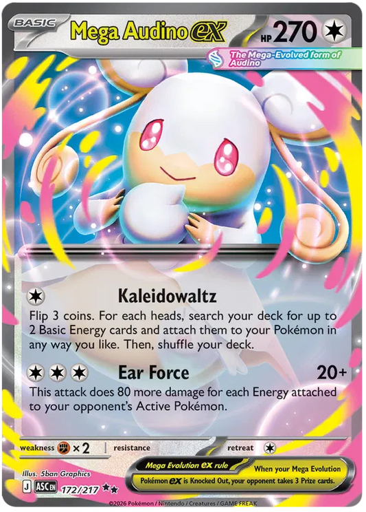 Ascended Heroes - 172/217 - Mega Audino ex