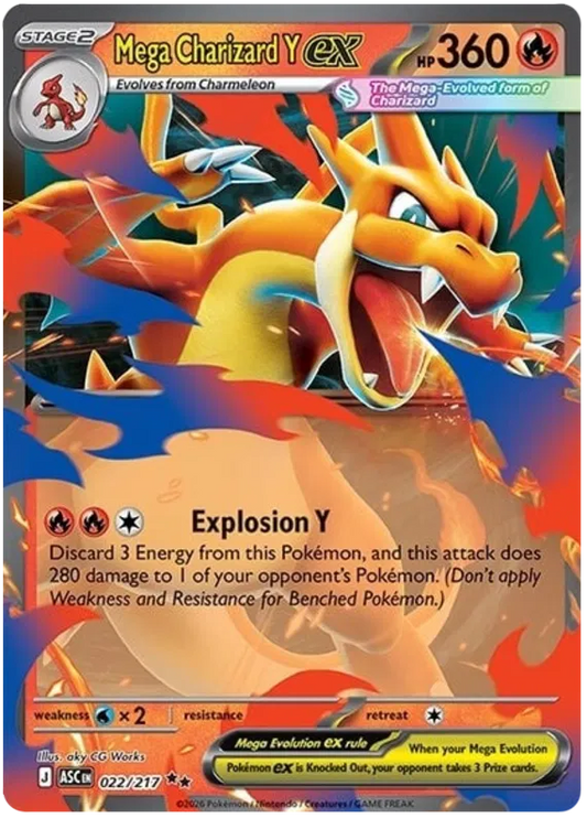 Ascended Heroes - 022/217 - Mega Charizard Y ex