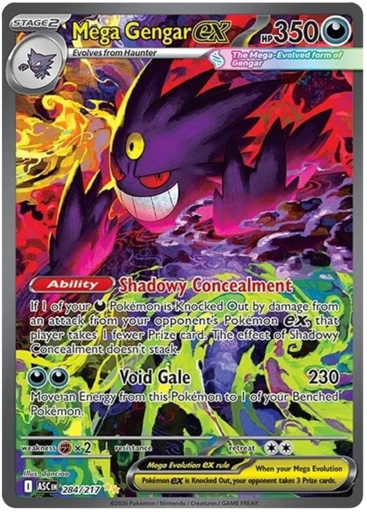 Ascended Heroes - 284/217 - Mega Gengar ex