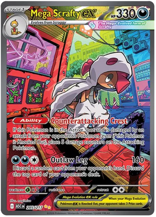 Ascended Heroes - 285/217 - Mega Scrafty ex