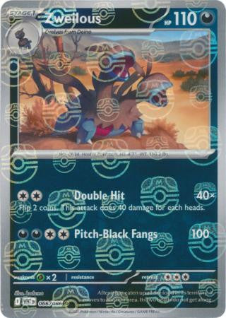 White Flare - 066/086 - Zweilous - Master Ball Reverse Holo