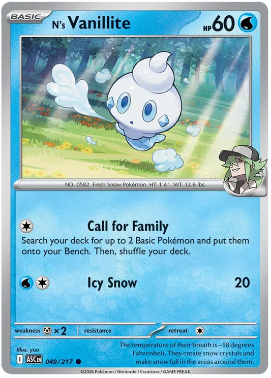 Ascended Heroes - 049/217 - N's Vanillite