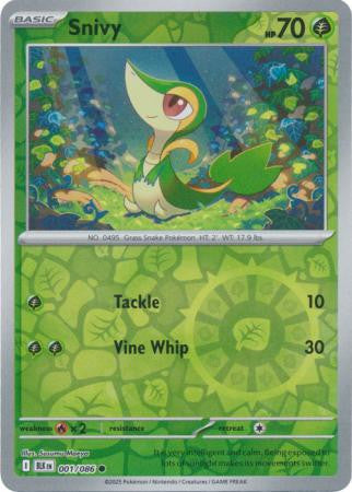Black Bolt - 001/086 - Snivy - Reverse Holo