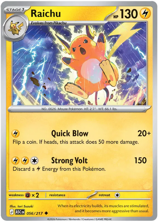 Ascended Heroes - 056/217 - Raichu