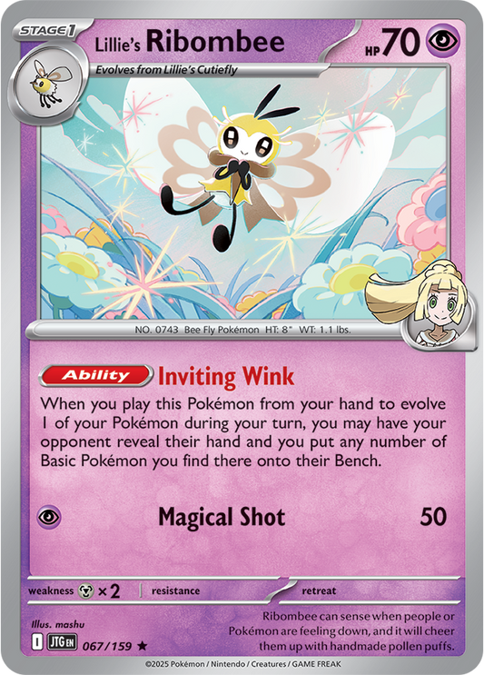 Journey Together - 067/159 - Lillie's Ribombee - Holo
