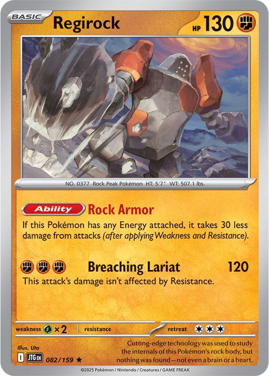 Journey Together - 082/159 - Regirock - Holo