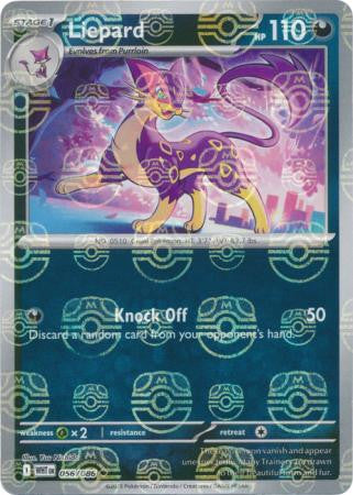 White Flare - 056/086 - Liepard - Master Ball Reverse Holo