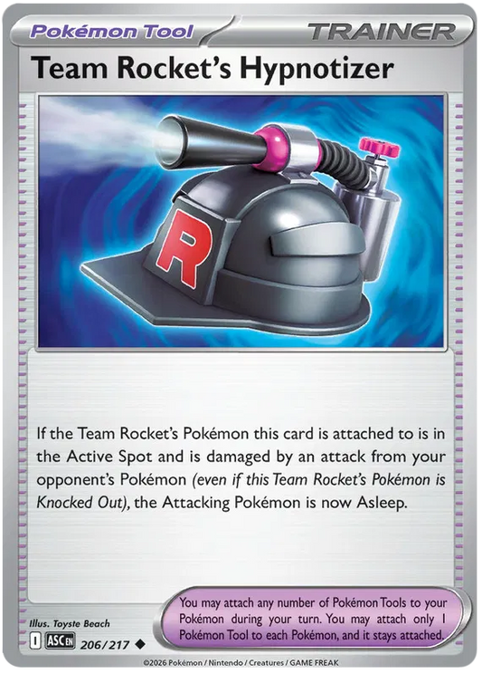 Ascended Heroes - 206/217 - Team Rocket's Hypnotizer