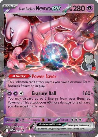 Black Star Promos - SVP205 - Team Rocket's Mewtwo ex