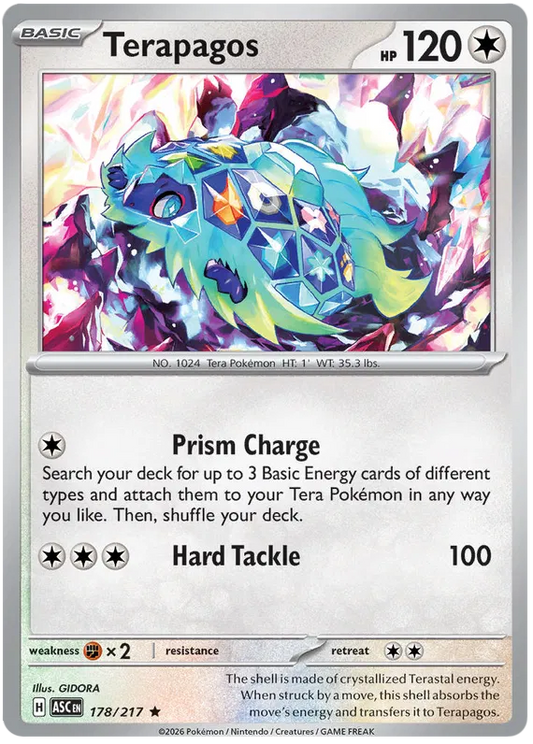 Ascended Heroes - 178/217 - Terapagos - Holo