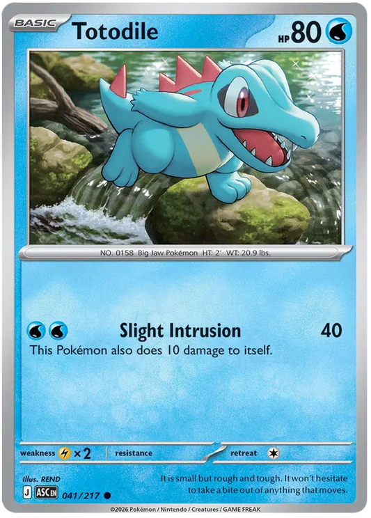 Ascended Heroes - 041/217 - Totodile