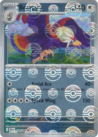 Black Bolt - 078/086 - Braviary - Poké Ball Reverse Holo