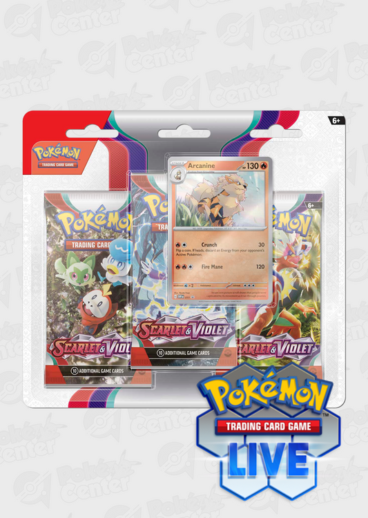 Live Code Card: Scarlet & Violet 3pk: Arcanine
