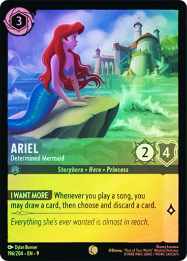 Fabled - 196/204 - Ariel - Determined Mermaid - Foil