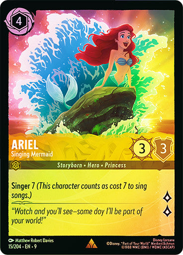 Fabled - 015/204 - Ariel - Singing Mermaid - Foil