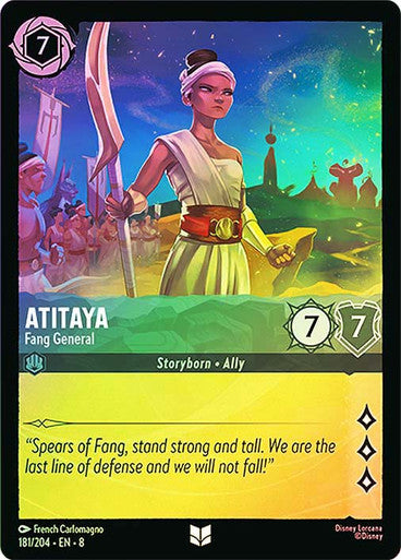 Reign Of Jafar - 181/204 - Atitaya - Fang General - Foil