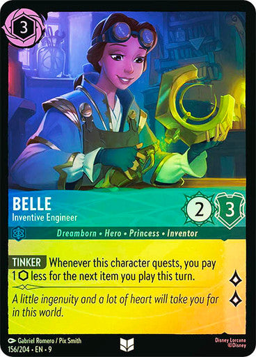 Fabled - 156/204 - Belle - Inventive Engineer - Foil