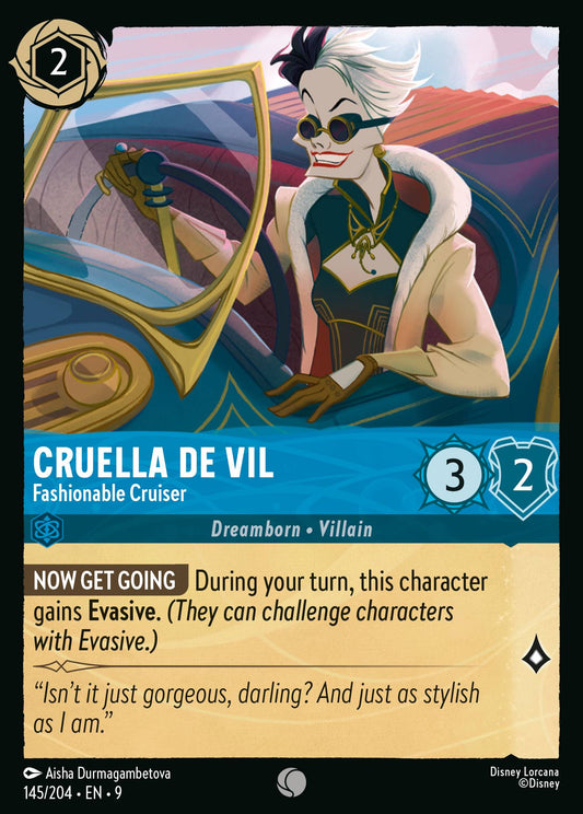 Fabled - 145/204 - Cruella De Vil - Fashionable Cruiser