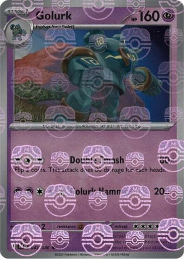 Black Bolt - 043/086 - Golurk - Master Ball Reverse Holo