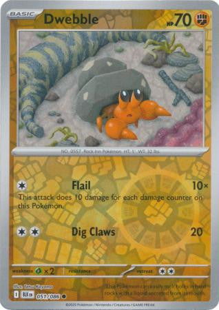 Black Bolt - 051/086 - Dwebble - Reverse Holo