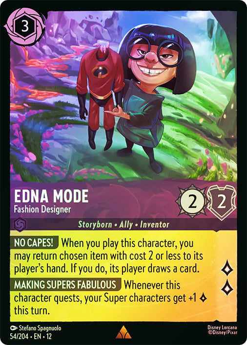 Wilds Unknown - 054/204 - Edna Mode - Fashion Designer - Foil