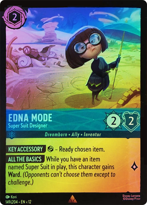 Wilds Unknown - 149/204 - Edna Mode - Super Suit Designer - Foil
