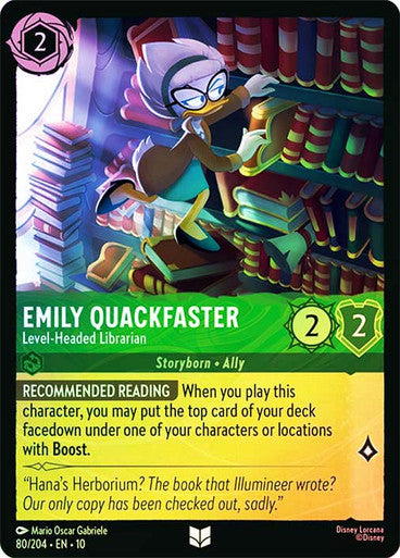 Whispers in the Well - 080/204 - Emily Quackfaster - Level-Headed Librarian - Foil