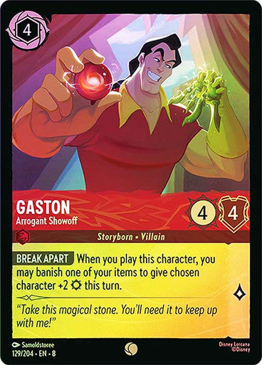 Reign Of Jafar - 129/204 - Gaston - Arrogant Showoff - Foil