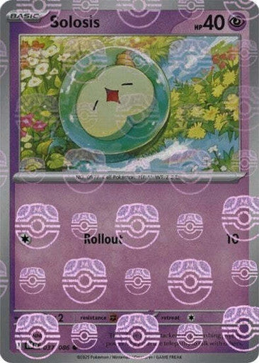 Black Bolt - 037/086 - Solosis - Master Ball Reverse Holo