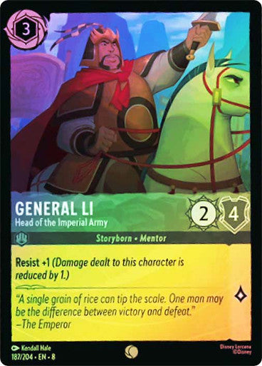 Reign Of Jafar - 187/204 - General Li - Head of the Imperial Army - Foil
