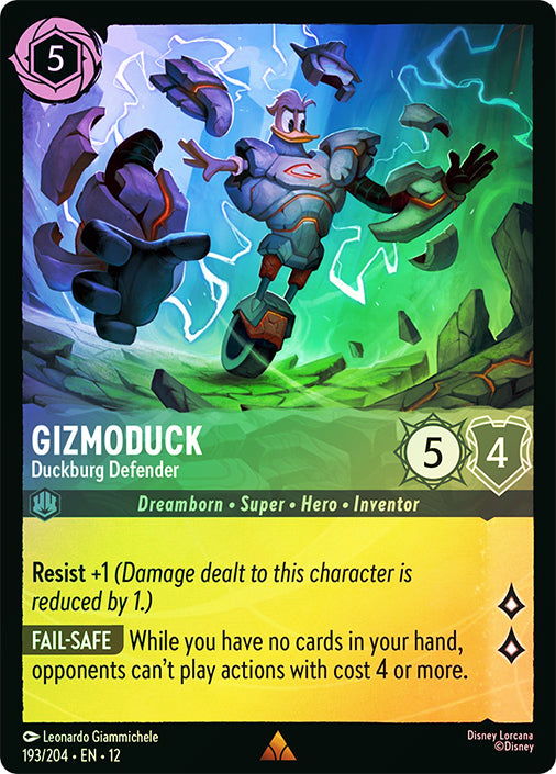Wilds Unknown - 193/204 - Gizmoduck - Duckburg Defender - Foil