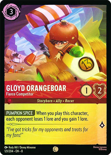 Reign Of Jafar - 121/204 - Gloyd Orangeboar - Fierce Competitor - Foil