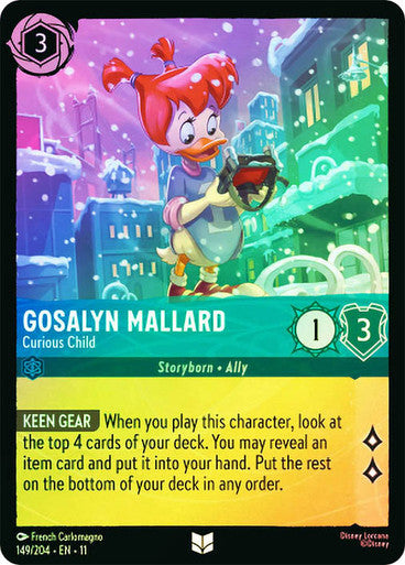 Winterspell - 149/204 - Gosalyn Mallard - Curious Child - Foil