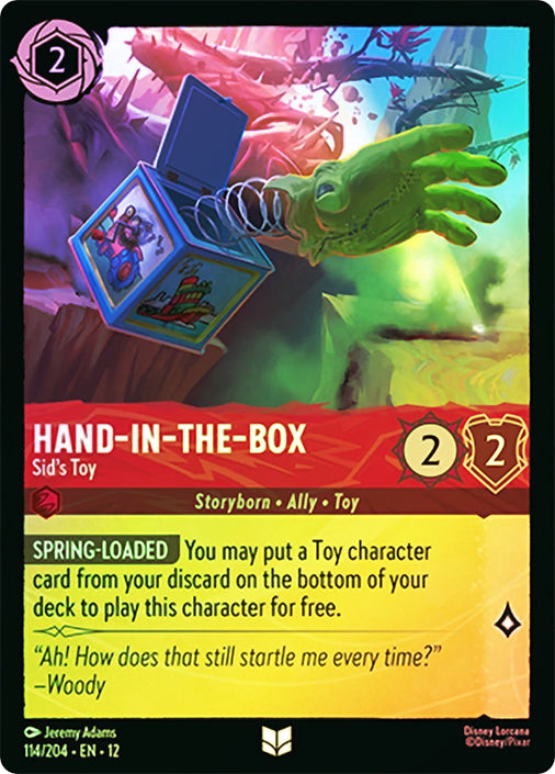 Wilds Unknown - 114/204 - Hand‐in‐the‐Box - Sid's Toy - Foil
