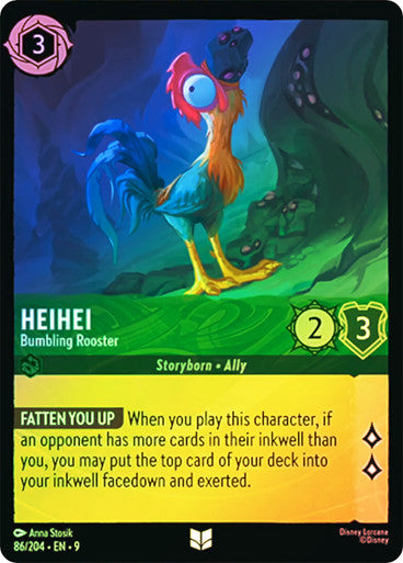 Fabled - 086/204 - HeiHei - Bumbling Rooster - Foil