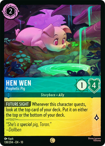 Whispers in the Well - 138/204 - Hen Wen - Prophetic Pig - Foil