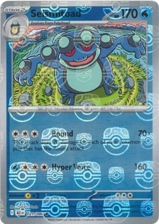 Black Bolt - 021/086 - Seismitoad - Master Ball Reverse Holo