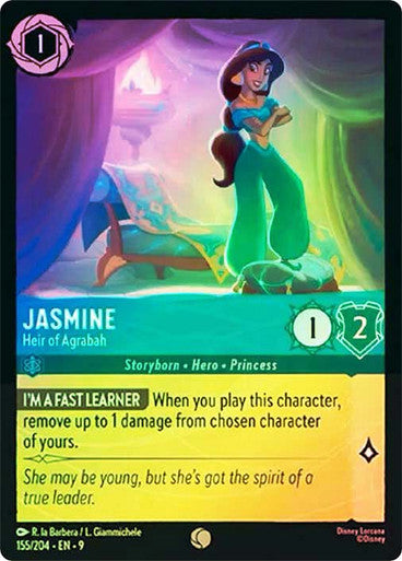 Fabled - 155/204 - Jasmine - Heir of Agrabah - Foil