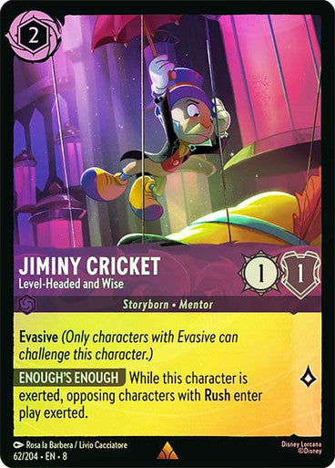 Reign Of Jafar - 062/204 - Jiminy Cricket - Level‐Headed and Wise - Foil