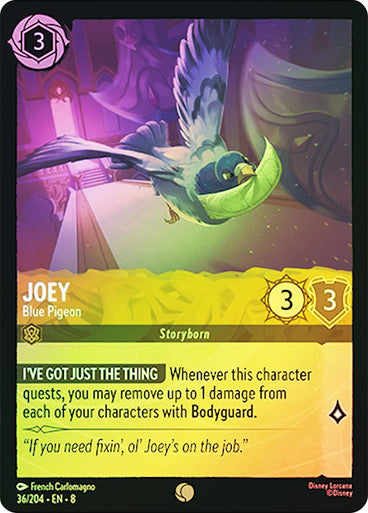 Reign Of Jafar - 036/204 - Joey - Blue Pigeon - Foil