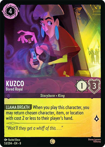 Reign Of Jafar - 053/204 - Kuzco - Bored Royal - Foil