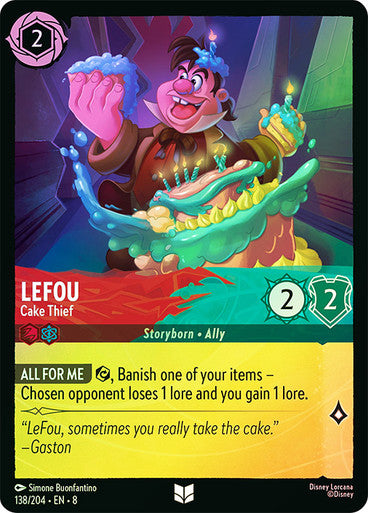 Reign Of Jafar - 138/204 - LeFou - Cake Thief - Foil