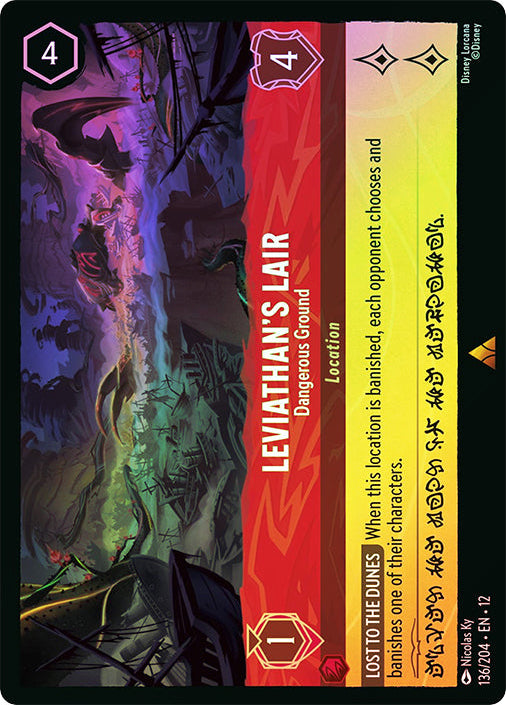 Wilds Unknown - 136/204 - Leviathan's Lair - Dangerous Ground - Foil