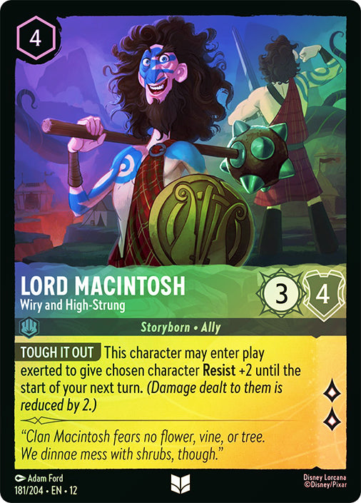 Wilds Unknown - 181/204 - Lord Macintosh - Wiry and High‐Strung - Foil