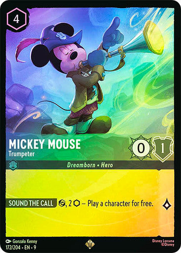 Fabled - 172/204 - Mickey Mouse - Trumpeter - Foil