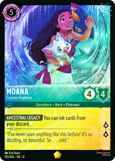 Winterspell - 155/204 - Moana - Curious Explorer - Foil